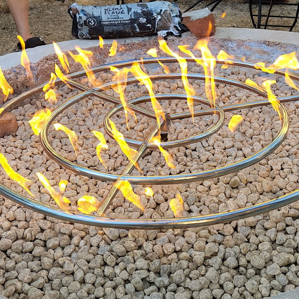 Gas Fire Pit Finished