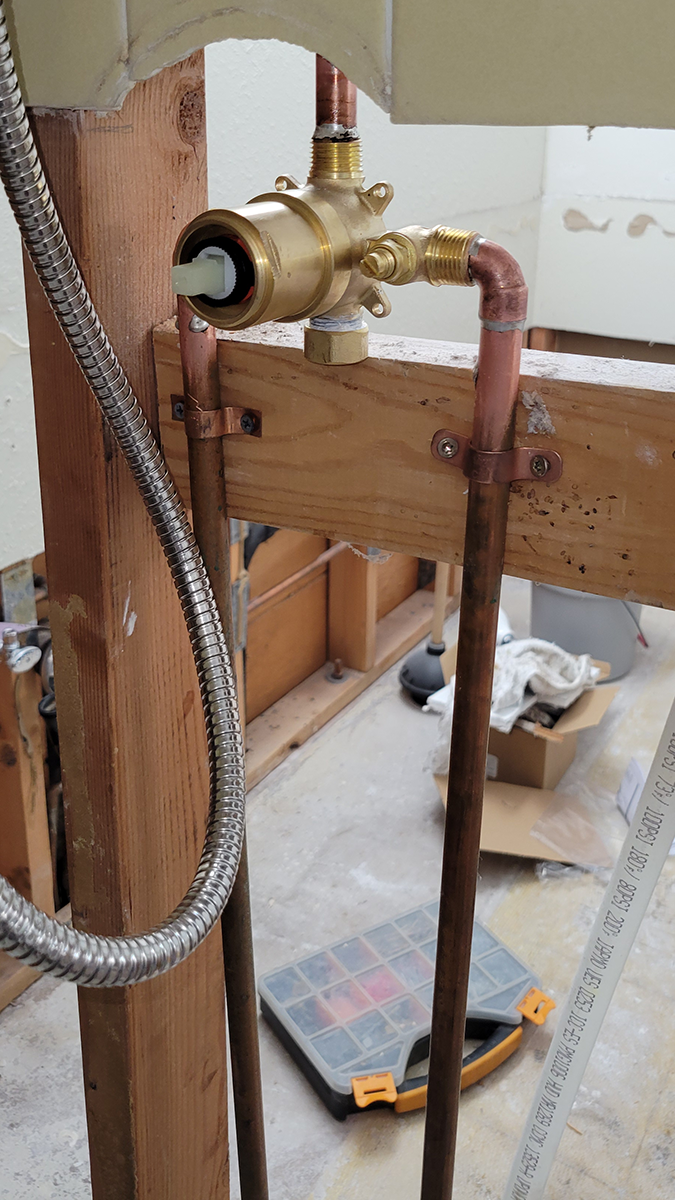 Plumbing remodel service